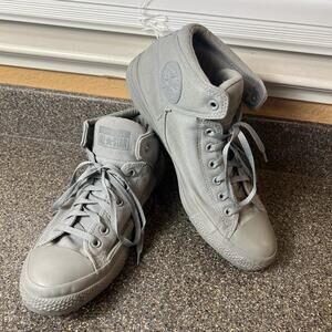 Converse Men Sz 13 All Star Chuck Taylor Gray Mid Top Sneaker Padded Calf/Tongue